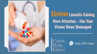Elmiron Lawsuits Gaining More Attention – Has Your Vision Been Damaged