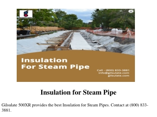 Insulation for Steam Pipe