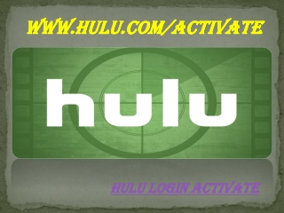 How to login and activate on Hulu Device