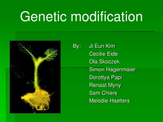 Genetic modification