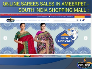 Online Sarees Sales in Ameerpet- South India Shopping Mall: