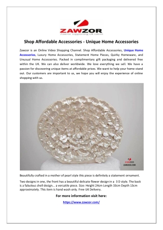Shop Affordable Accessories - Unique Home Accessories
