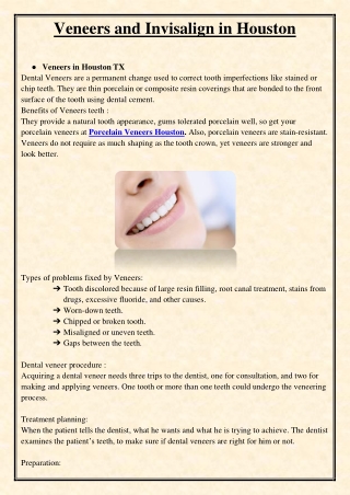 Veneers and Invisalign in Houston