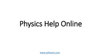 Physics Help Online