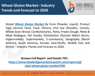 Market News: Wheat Gluten Market size, Industry  Share, trends by 2020-2027
