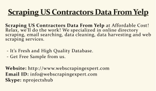 Scraping US Contractors Data From Yelp