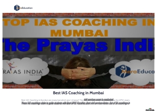 Top IAS Coaching in Mumbai - Mera Education