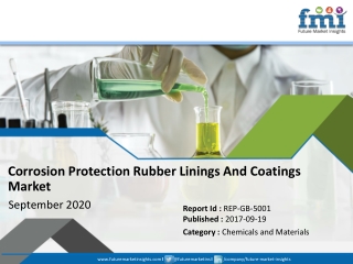 Global Corrosion Protection Rubber Linings And Coatings Market to Reflect a Modest CAGR of 5.1% Throughout 2017-2022