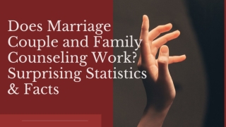 Does Marriage Couple and Family Counselling work