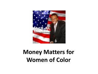 Money Matters for Women of Color