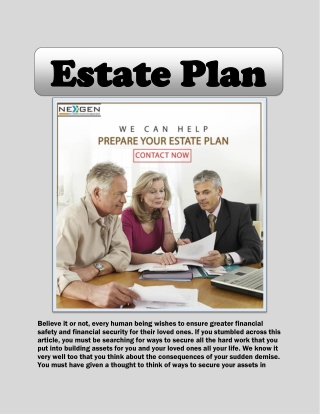 What is An Estate Plan?
