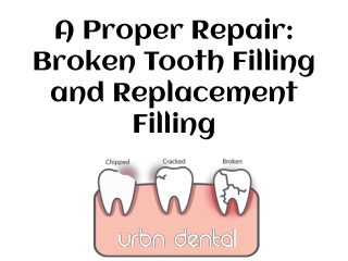 A Proper Repair: Broken Tooth Filling and Replacement Filling