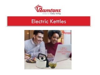 Electric Kettles - Corded & Cordless