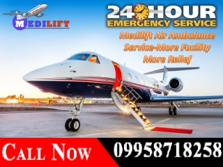 Get the Best and Safe Medical Charter Air Ambulance Service in Varanasi and Jamshedpur by Medilift