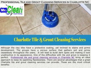 Professional Tile and Grout Cleaning Services in Charlotte NC