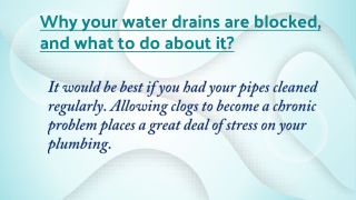 Emergency drain cleaning nyc