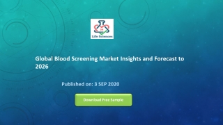 Global Blood Screening Market Insights and Forecast to 2026
