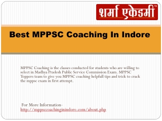 Best MPPSC Coaching in Indore