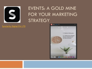 Events: a Gold Mine for your Marketing Strategy