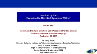 “Inspired by Carl: Exploring the Microbial Dynamics Within”