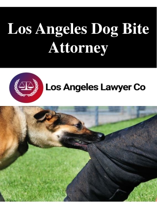 Los Angeles Dog Bite Attorney