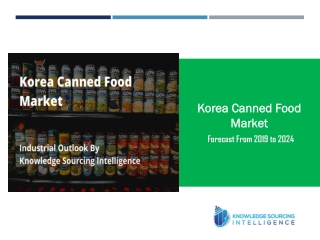 Industrial Outlook on korea Canned Food Market by Knowledge Sourcing