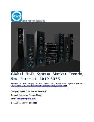 Global Hi-Fi System Market Trends, Size, Forecast - 2019-2025