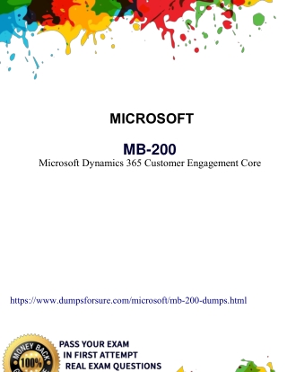 MB-200 Exam Questions PDF - Microsoft MB-200 Top dumps