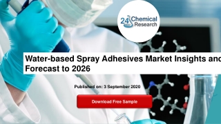 Water-based Spray Adhesives Market Insights and Forecast to 2026