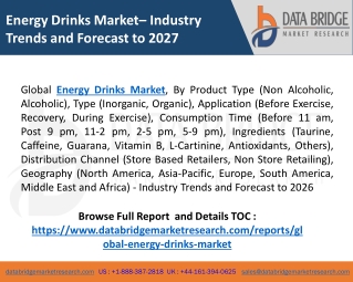 Energy Drinks Market Size, Application Potential, By Product, 2020-2027