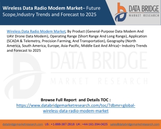 Wireless Data Radio Modem Market– Future Scope,Industry Trends and Forecast to 2025