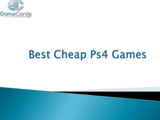 Best Cheap Ps4 Games