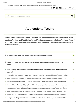 Authenticity Testing