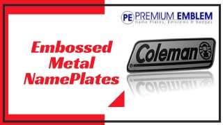 Why You May Need Embossed Metal Plates?