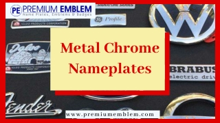 Premium Emblem | Antique Silver Metal Nameplates Designer