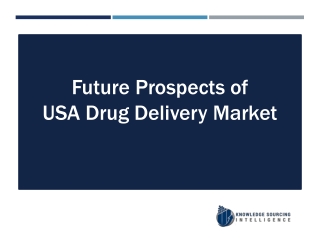 USA Drug Delivery Market By Knowledge Sourcing Intelligence