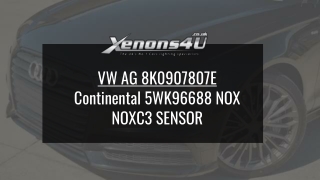 VW AG 8k0907807E Continental 5WK96688 Nox Noxc3 Sensor