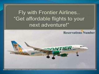 Frontier Airlines Reservations