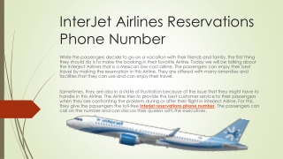 Interjet Airlines Reservations Phone Number