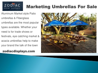 Buy Marketing Umbrellas Online | Zodiac Event Displays