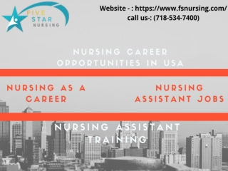 Looking for nursing career information | nursing career opportunities in USA?