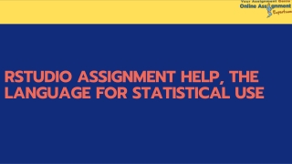 Rstudio Assignment Help, The Language For Statistical Use