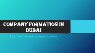 Company Formation in Dubai