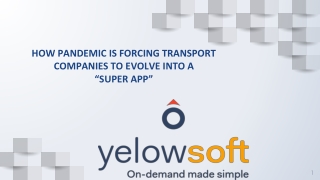 HOW PANDEMIC IS FORCING TRANSPORT  COMPANIES TO EVOLVE INTO A  “SUPER APP”