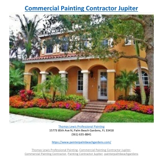 Commercial Painting Contractor Jupiter