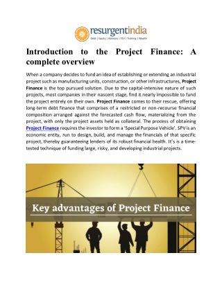 Introduction to the Project Finance: A complete overview