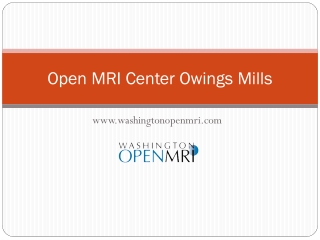 Open MRI Center Owings Mills