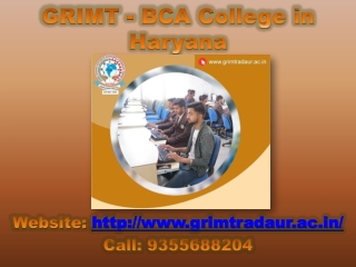 GRIMT - BCA College in Haryana | Btech College in Haryana