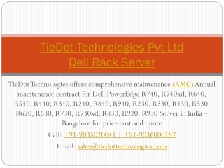 Dell Rack Server (AMC) Annual maintenance contract | Comprehensive Maintenance cost