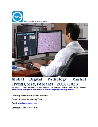 Global Digital Pathology Market Trends, Size, Forecast - 2018-2023